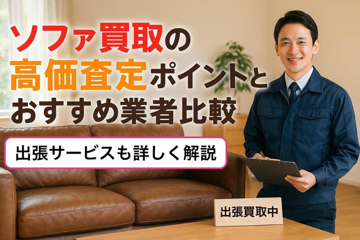 ソファ買取の高価査定ポイントとおすすめ業者比較｜出張サービスも詳しく解説