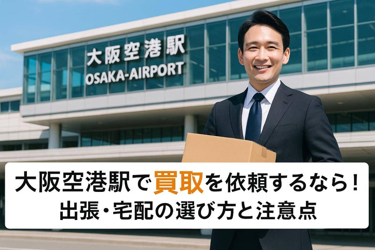 大阪空港駅周辺で買取を依頼するなら！出張・宅配の選び方と注意点