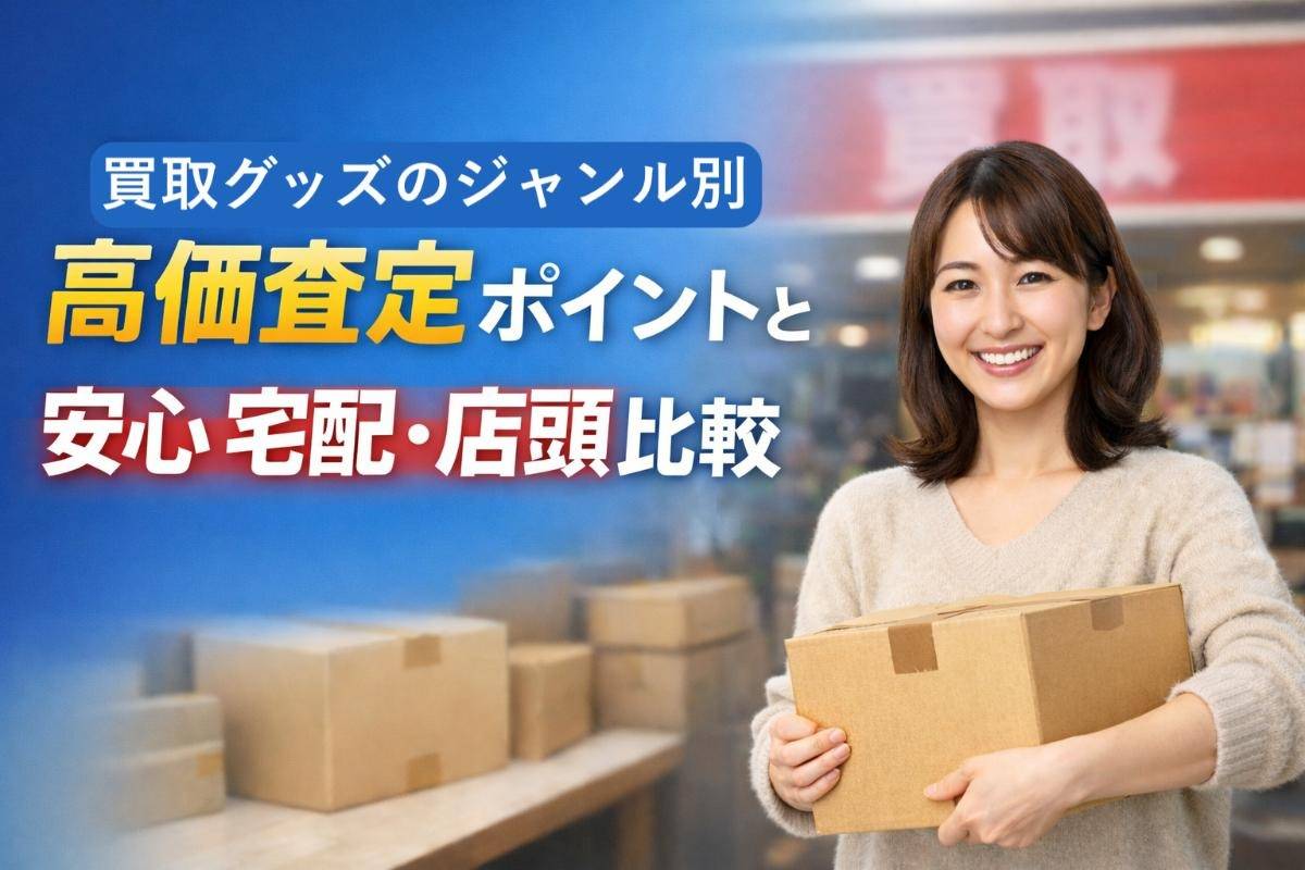 買取グッズのジャンル別高価査定ポイントと安心宅配・店頭比較ガイド