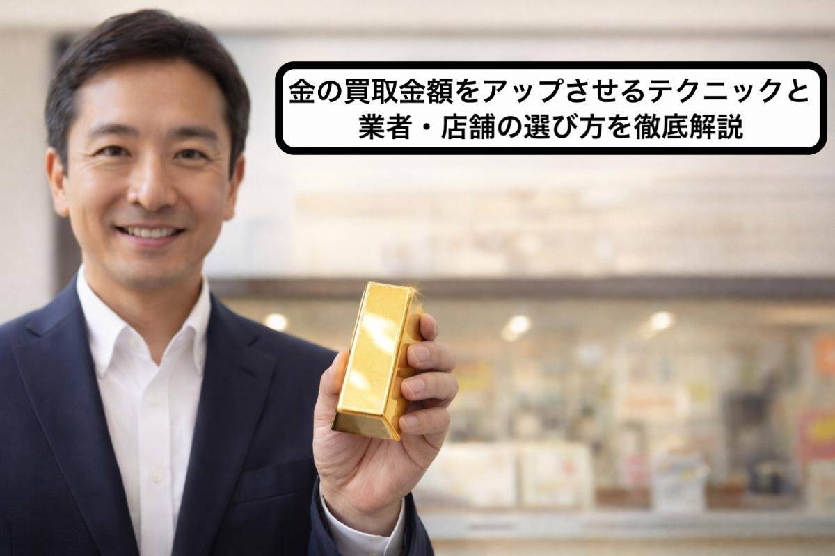 金の買取金額をアップさせるテクニックと業者・店舗の選び方を徹底解説