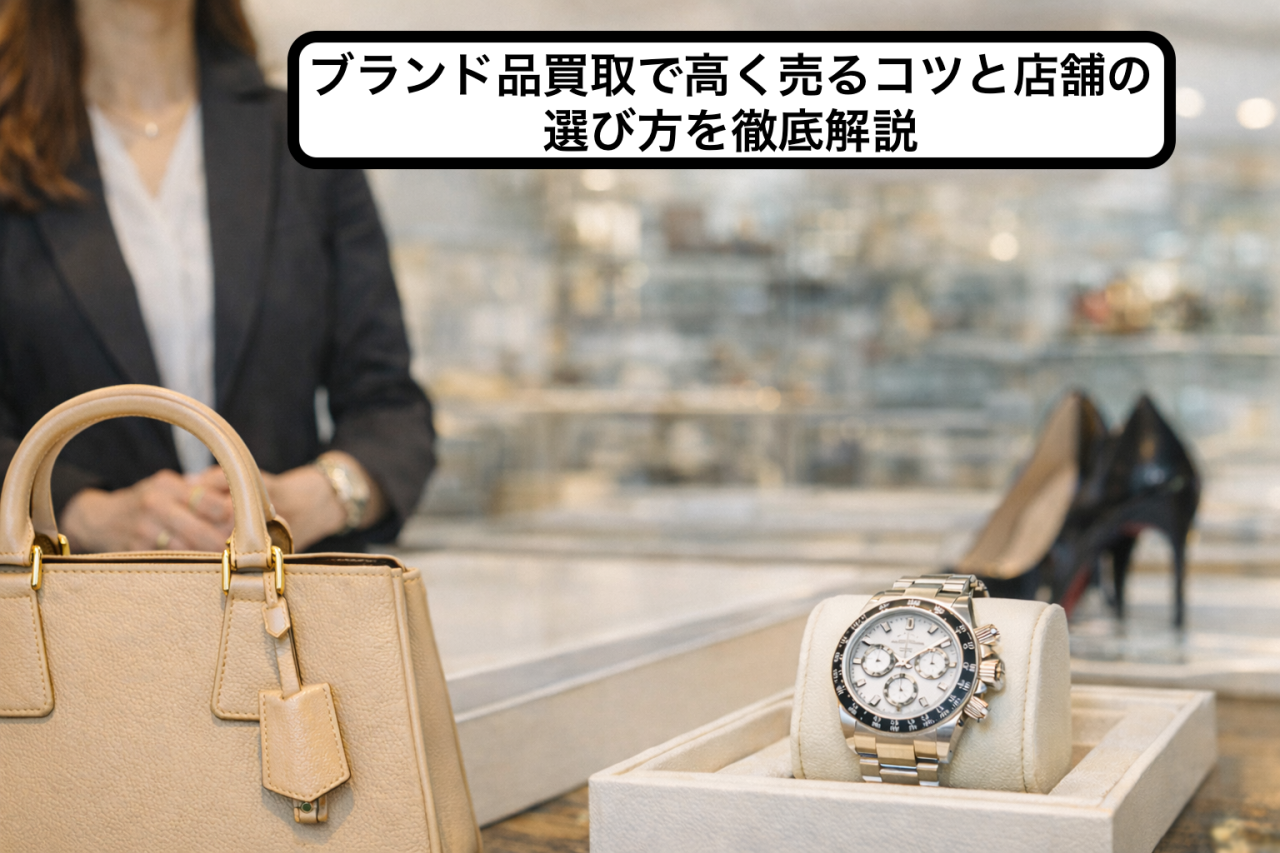 ブランド品買取で高く売るコツと店舗の選び方を徹底解説