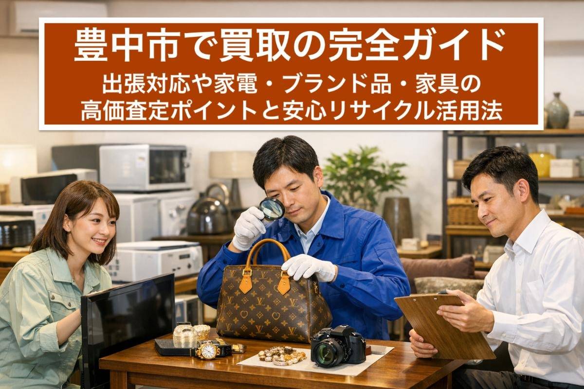 豊中市で買取の完全ガイド｜出張対応や家電・ブランド品・家具の高価査定ポイントと安心リサイクル活用法